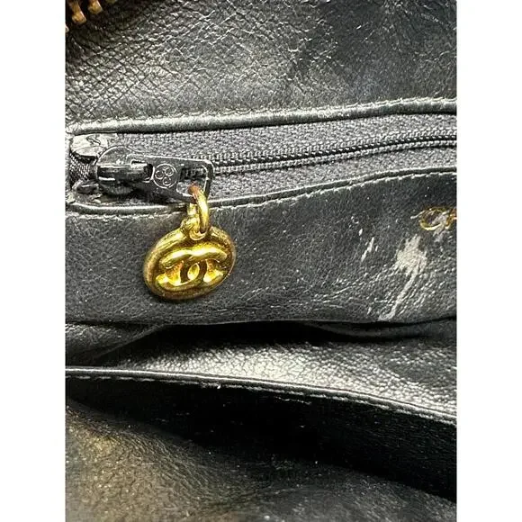 Authentic Chanel Matelassé Fringed Suede Shoulder Bag - Picture 10 of 11